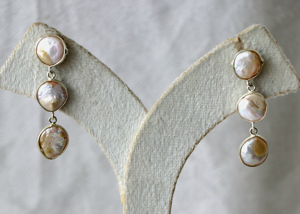 Mystic Pearl Cascade Earrings