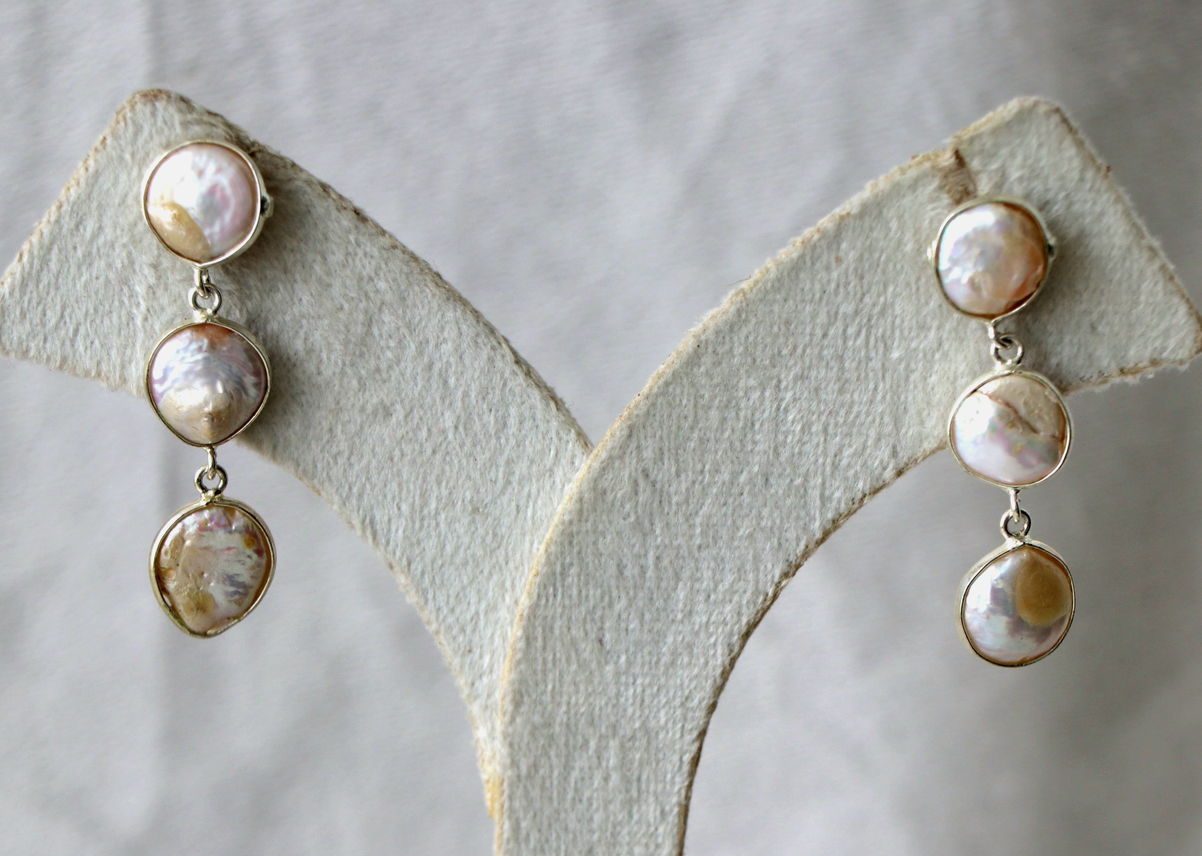Mystic Pearl Cascade Earrings