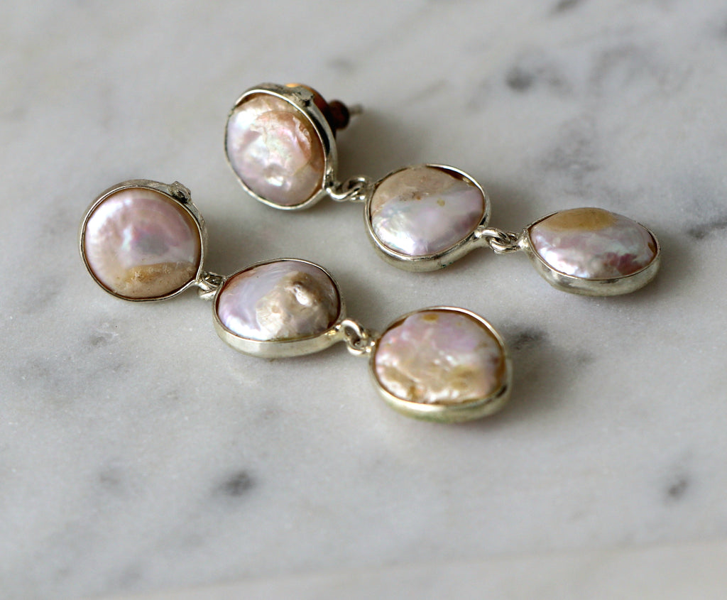 Mystic Pearl Cascade Earrings