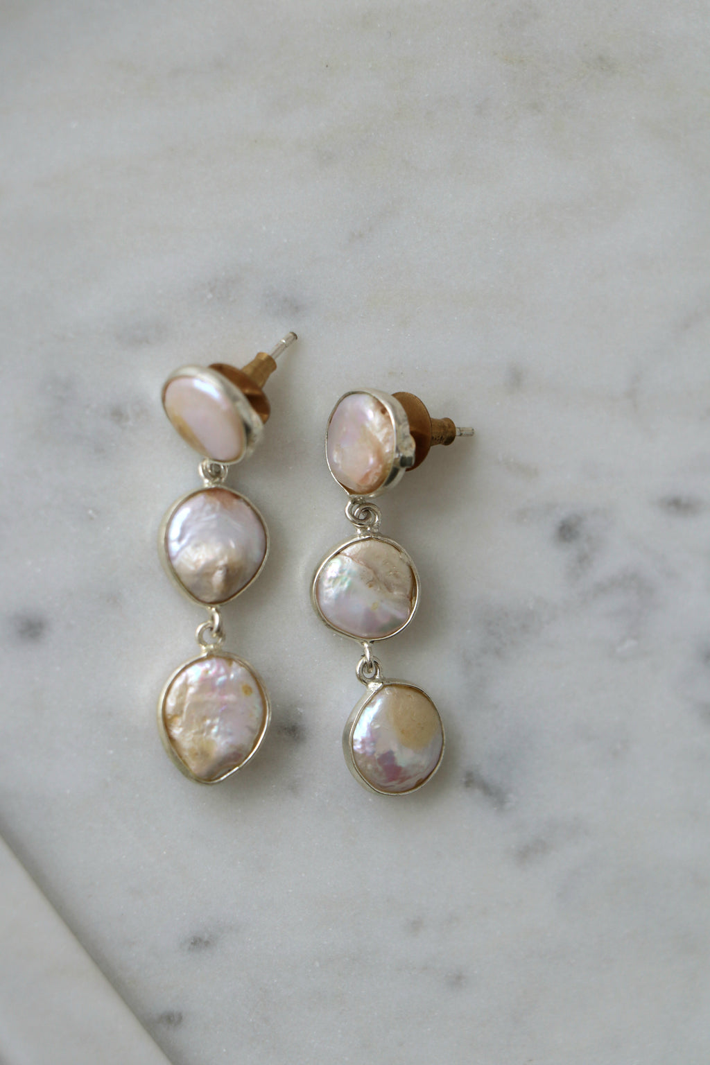 Mystic Pearl Cascade Earrings