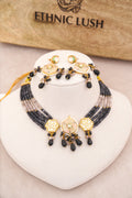 Enamel Kundan Choker with Earrings