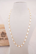 Natural Mother of Pearl Oval Necklace