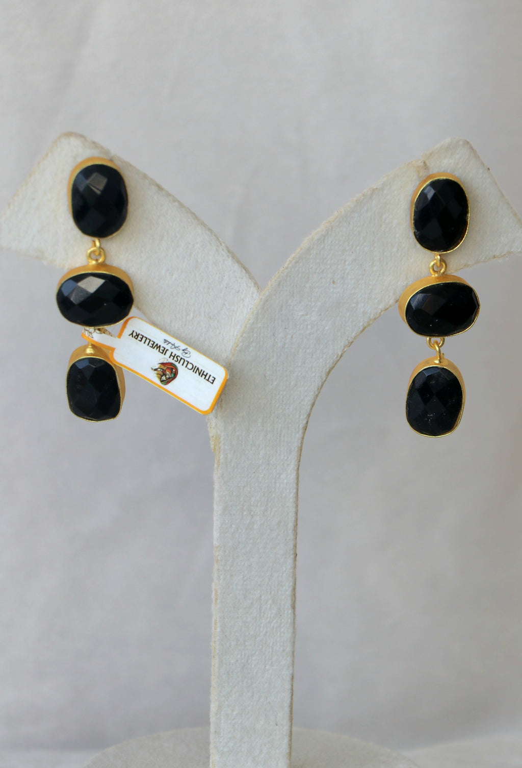 Obsidian Cascade Earrings