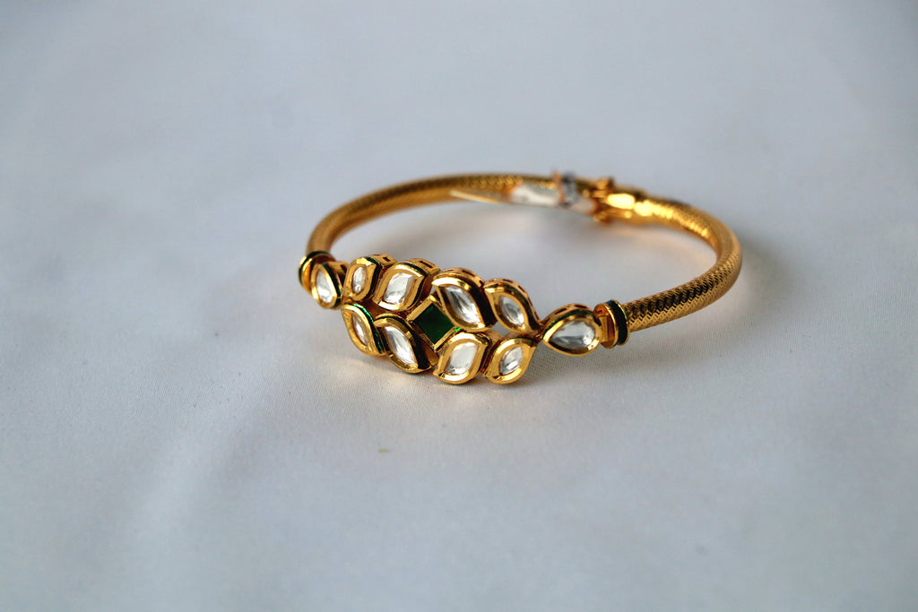 Marquise Kundan Leaf Bracelet