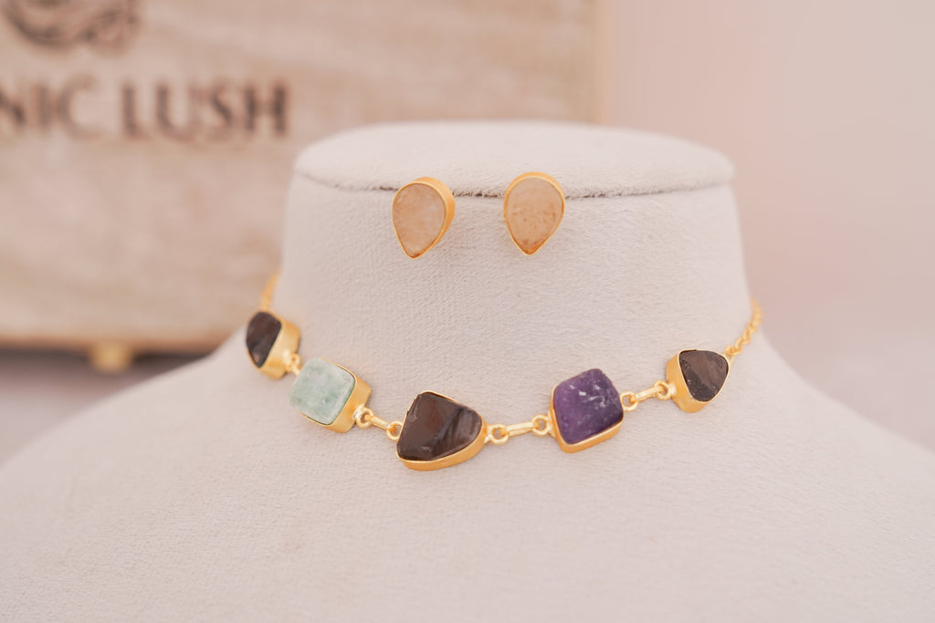 Gemstone Harmony Necklace Set