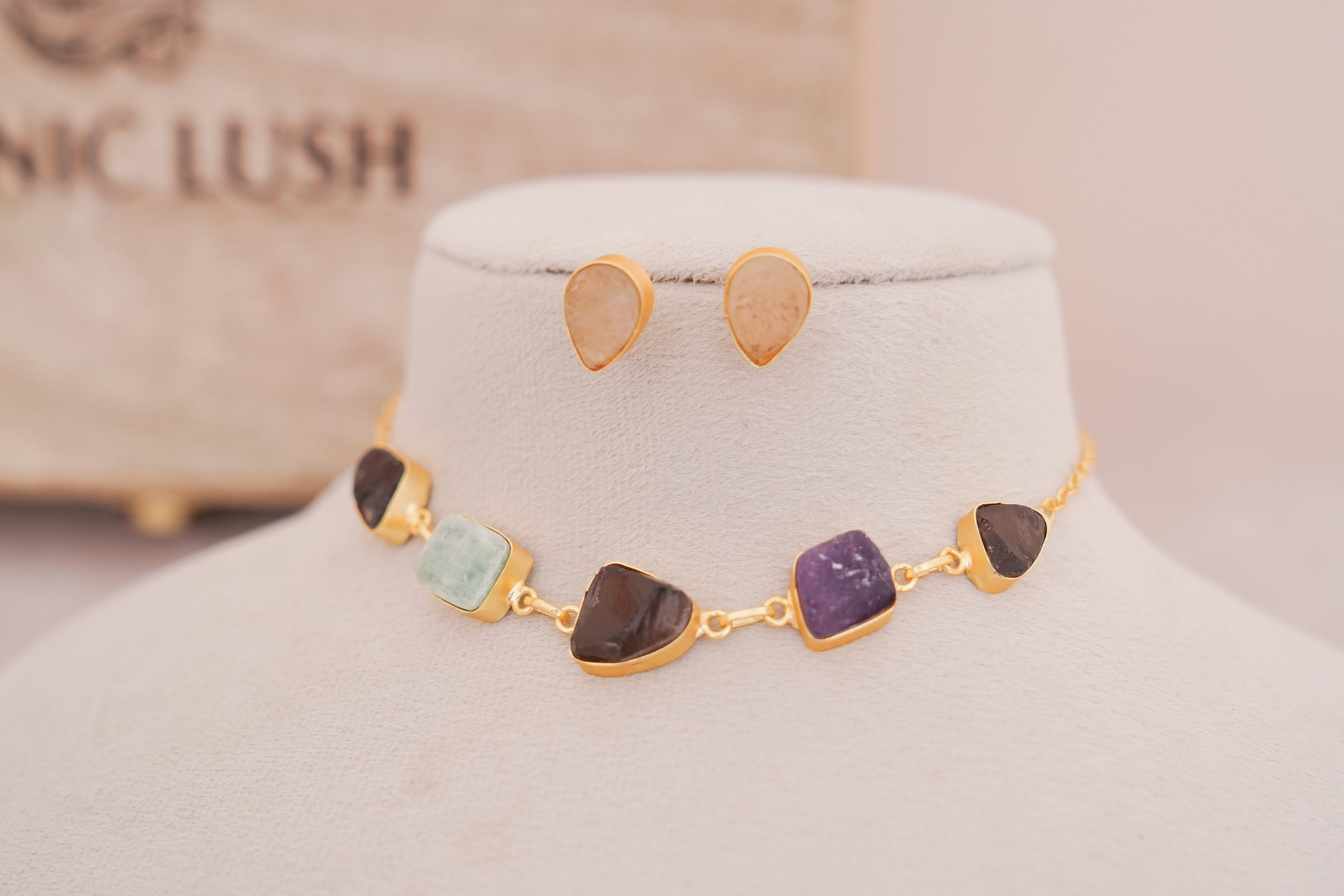 Gemstone Harmony Necklace Set
