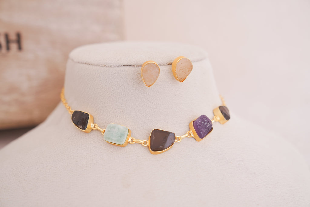 Gemstone Harmony Necklace Set