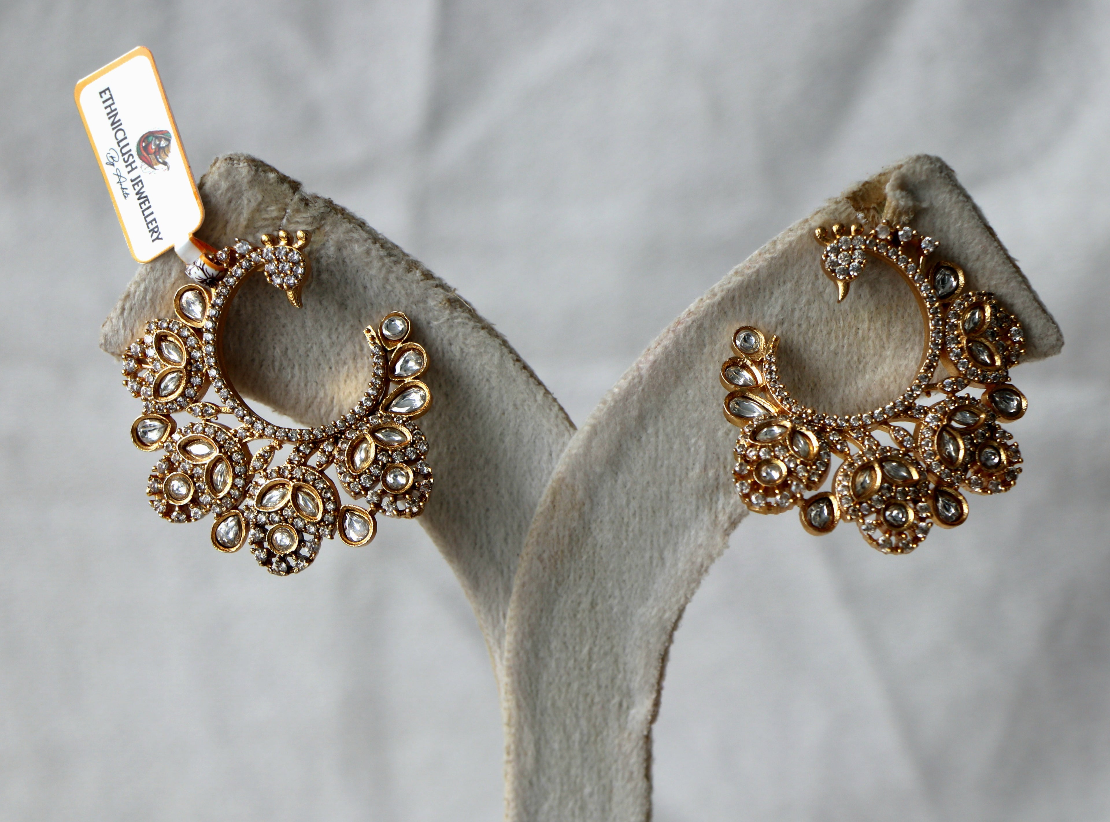 Peacock Radiance Hoop Earrings