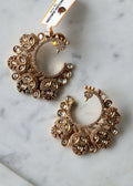 Peacock Radiance Hoop Earrings