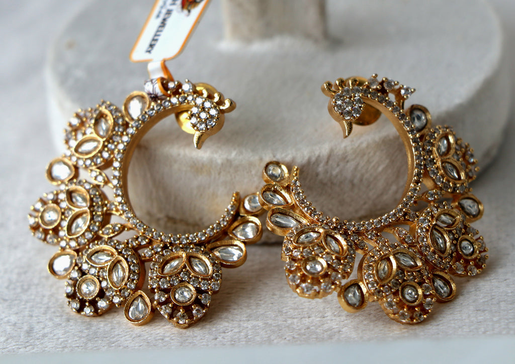 Peacock Radiance Hoop Earrings