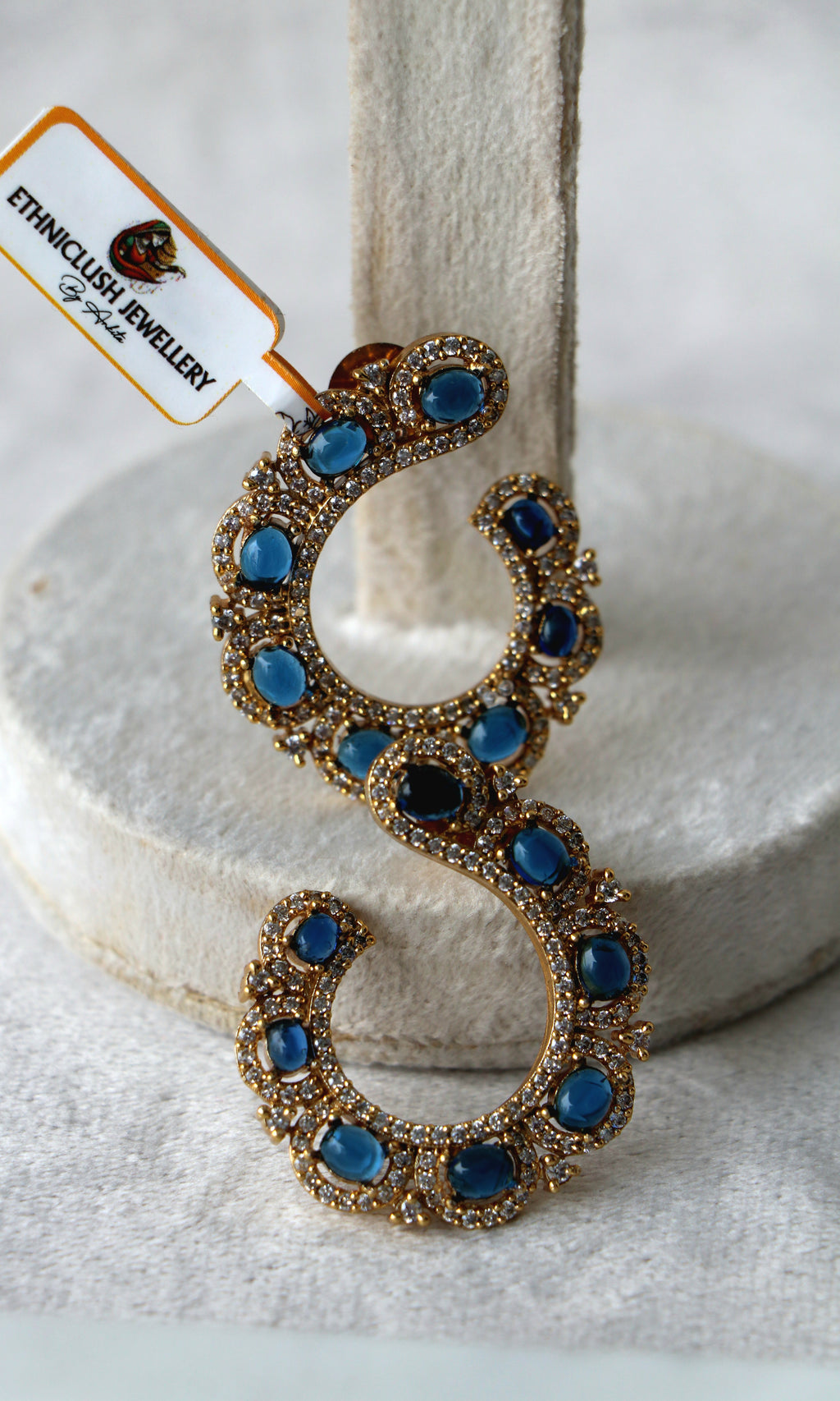 Peacocks Azure Reverie Earrings