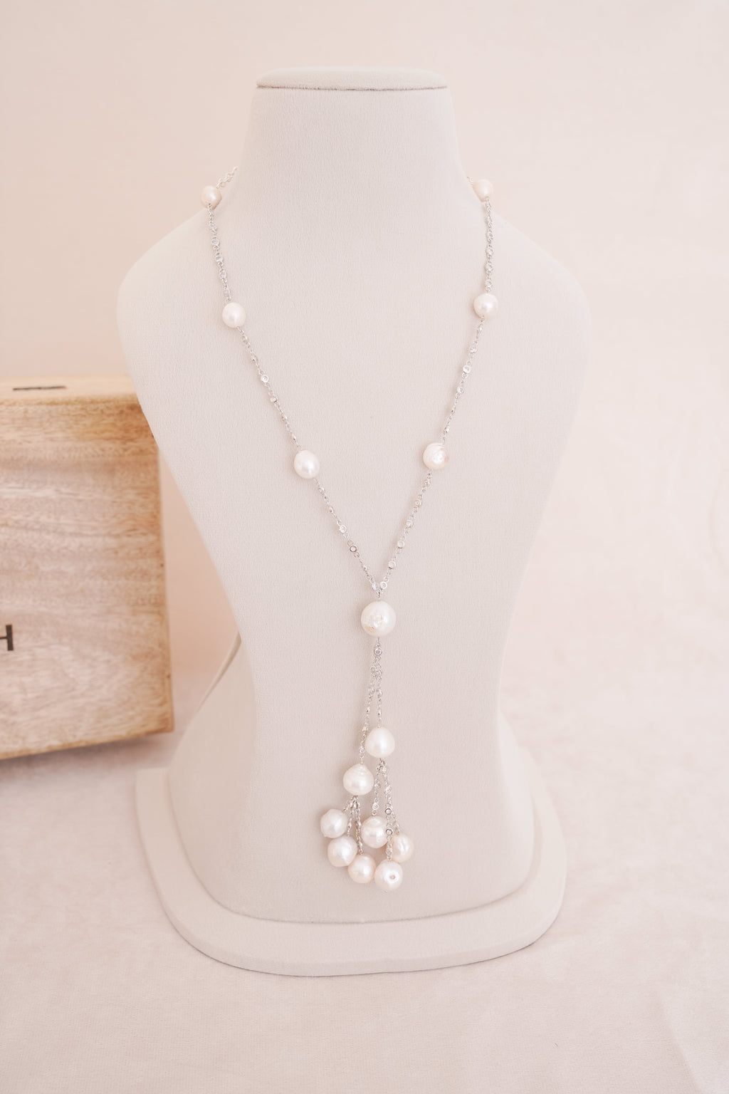 Pearl Cascade Statement Necklace