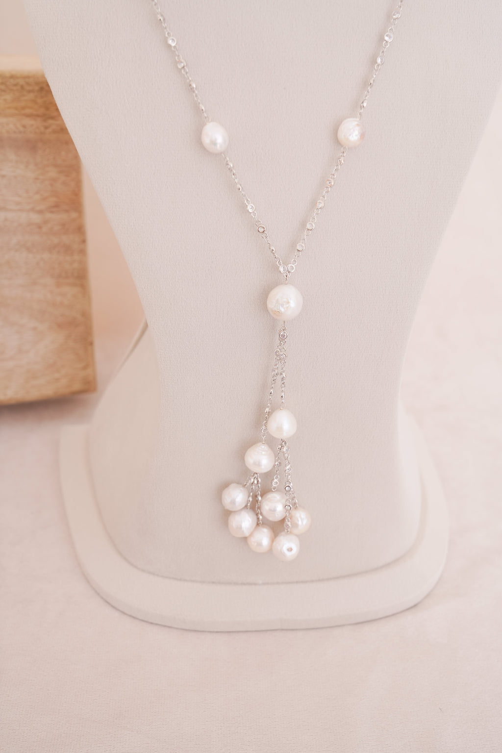 Pearl Cascade Statement Necklace