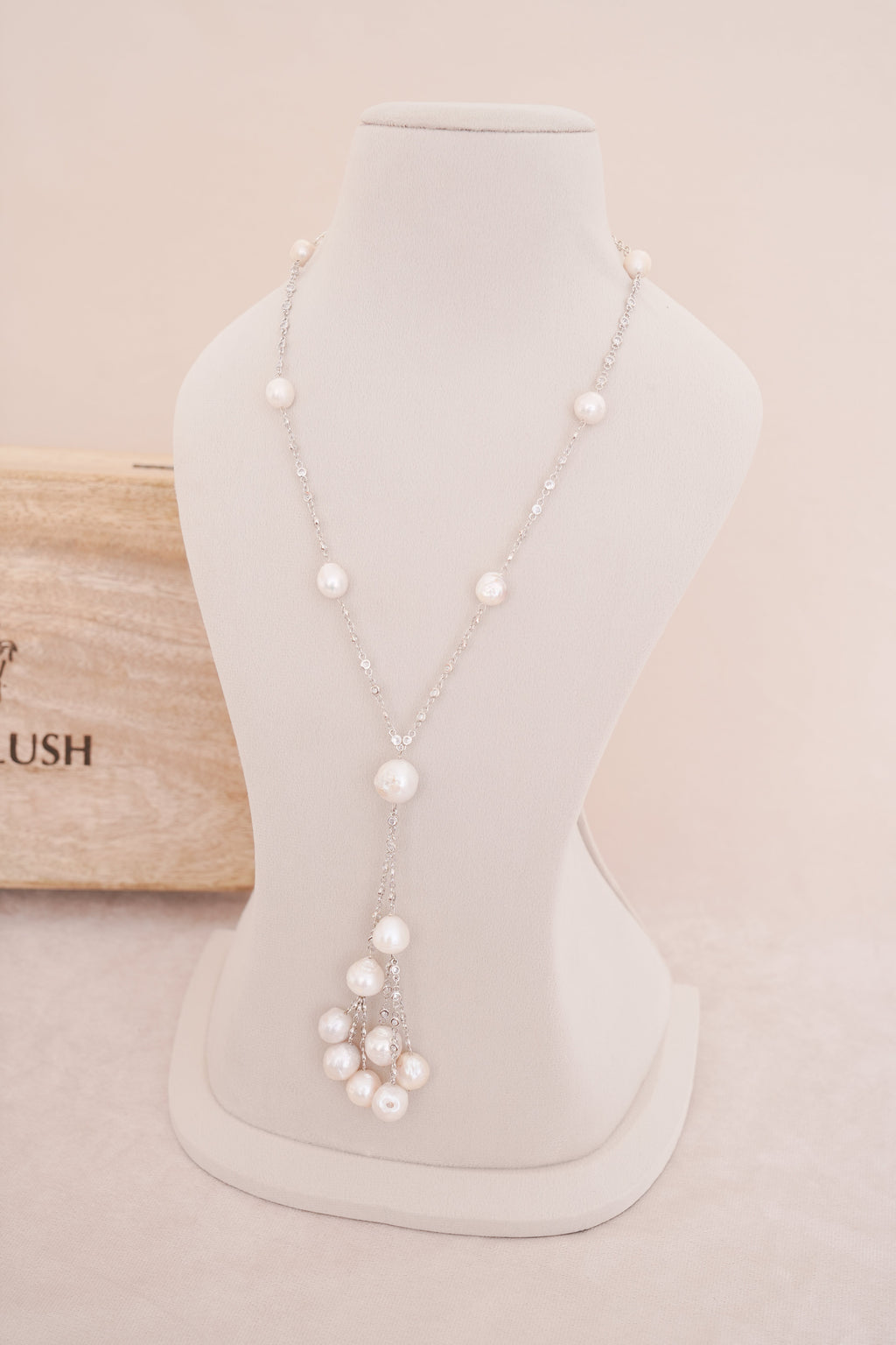 Pearl Cascade Statement Necklace