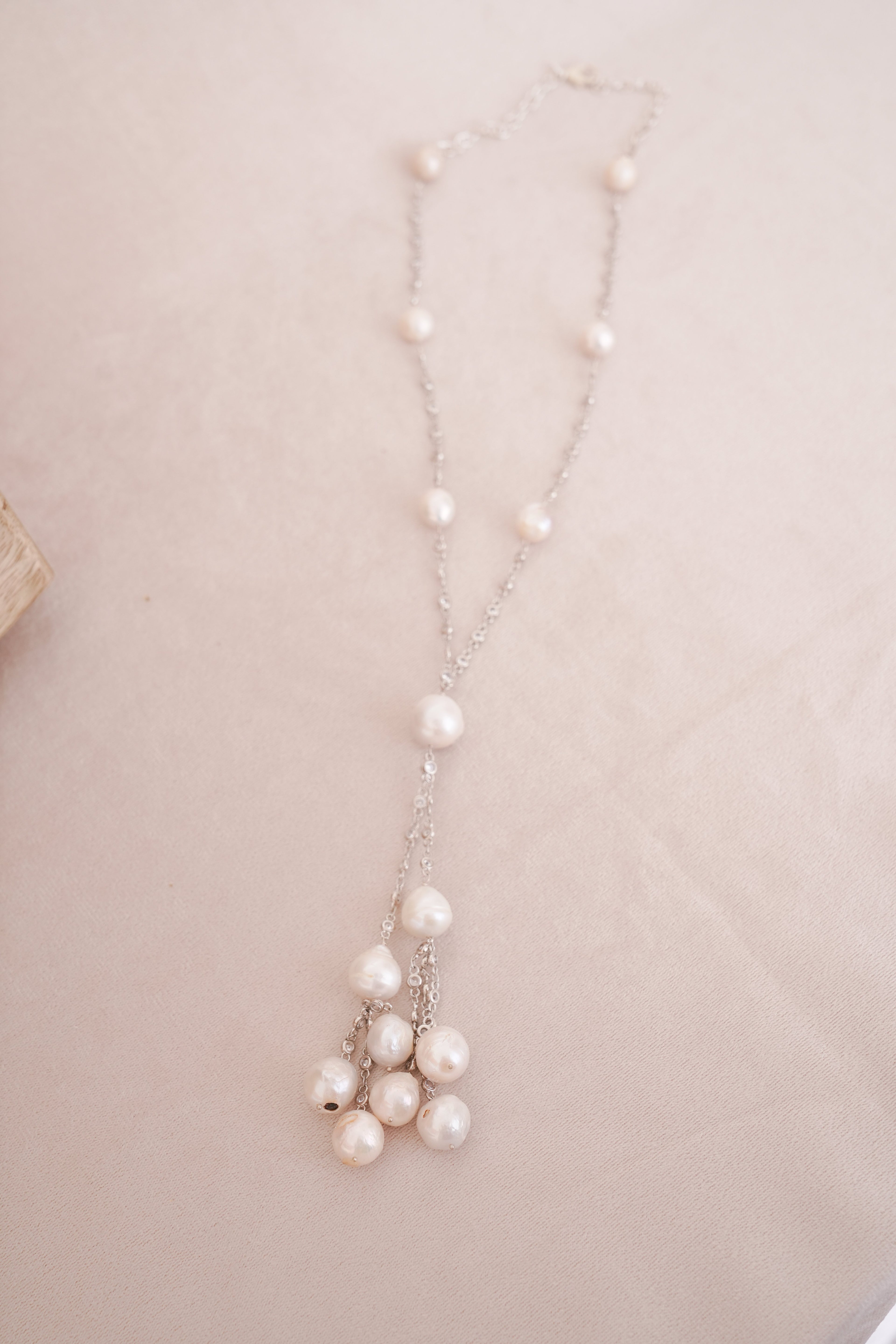 Pearl Cascade Statement Necklace