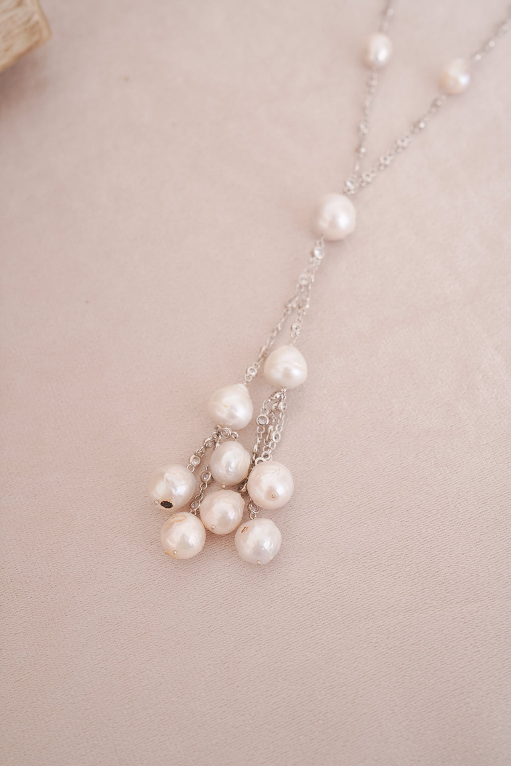 Pearl Cascade Statement Necklace