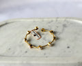 Contemporary Minimalist Pearl Open Cuff Bracelet