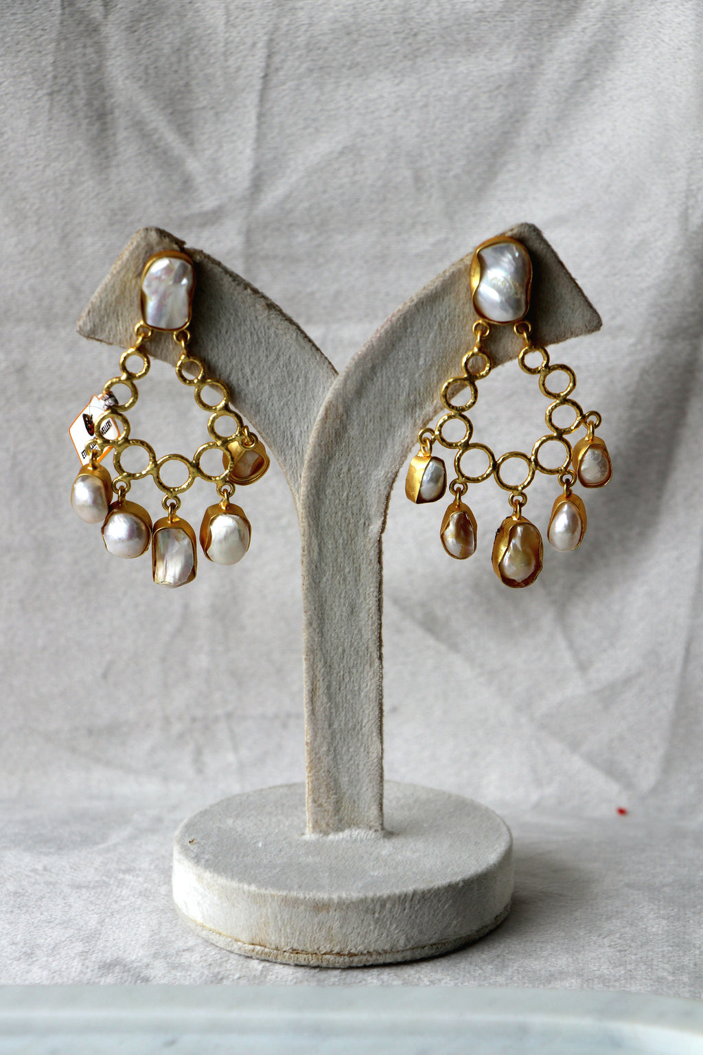 Pearl Luster Cascade Earrings