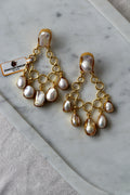 Pearl Luster Cascade Earrings