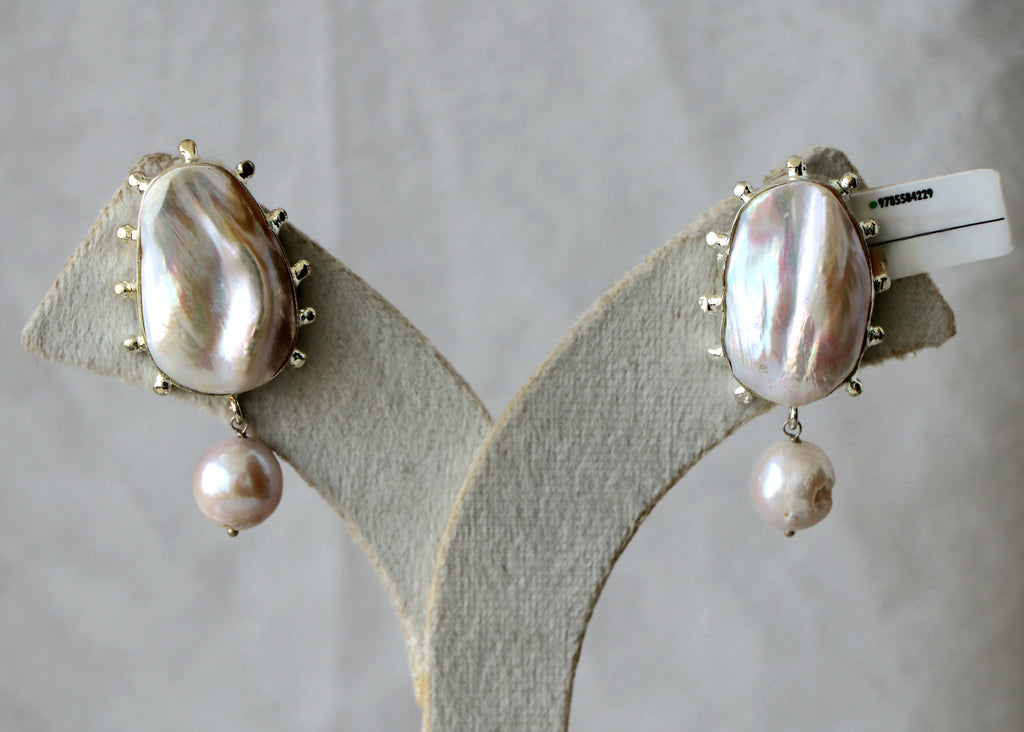 Pearl Radiance Halo Drop Earrings