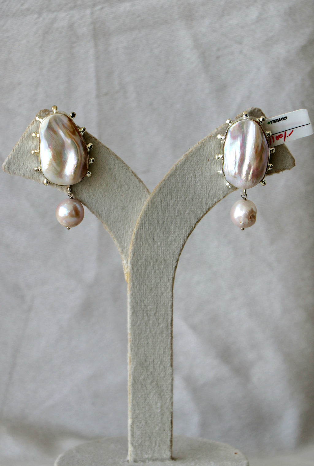 Pearl Radiance Halo Drop Earrings