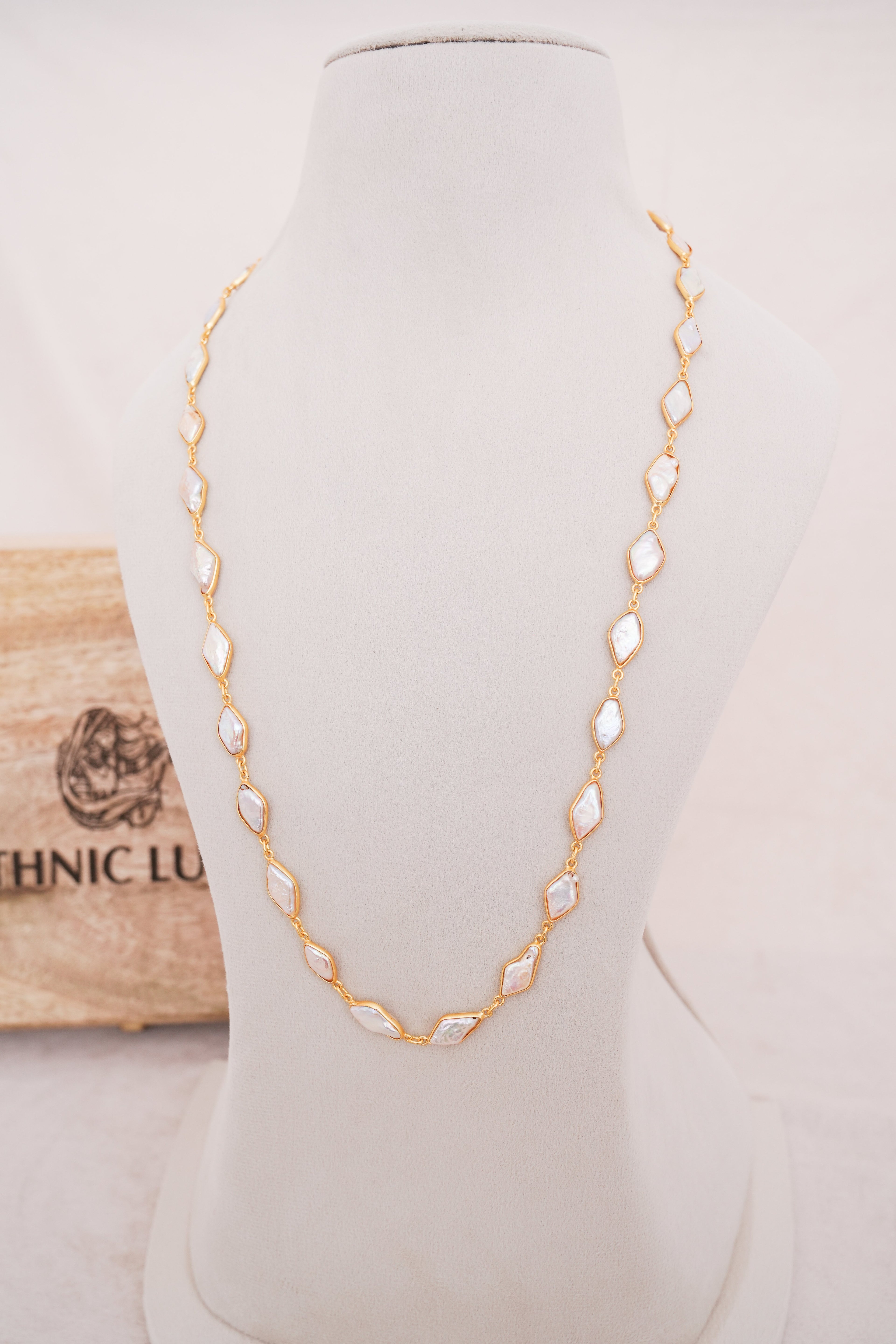 Pearl Radiance Long Necklace