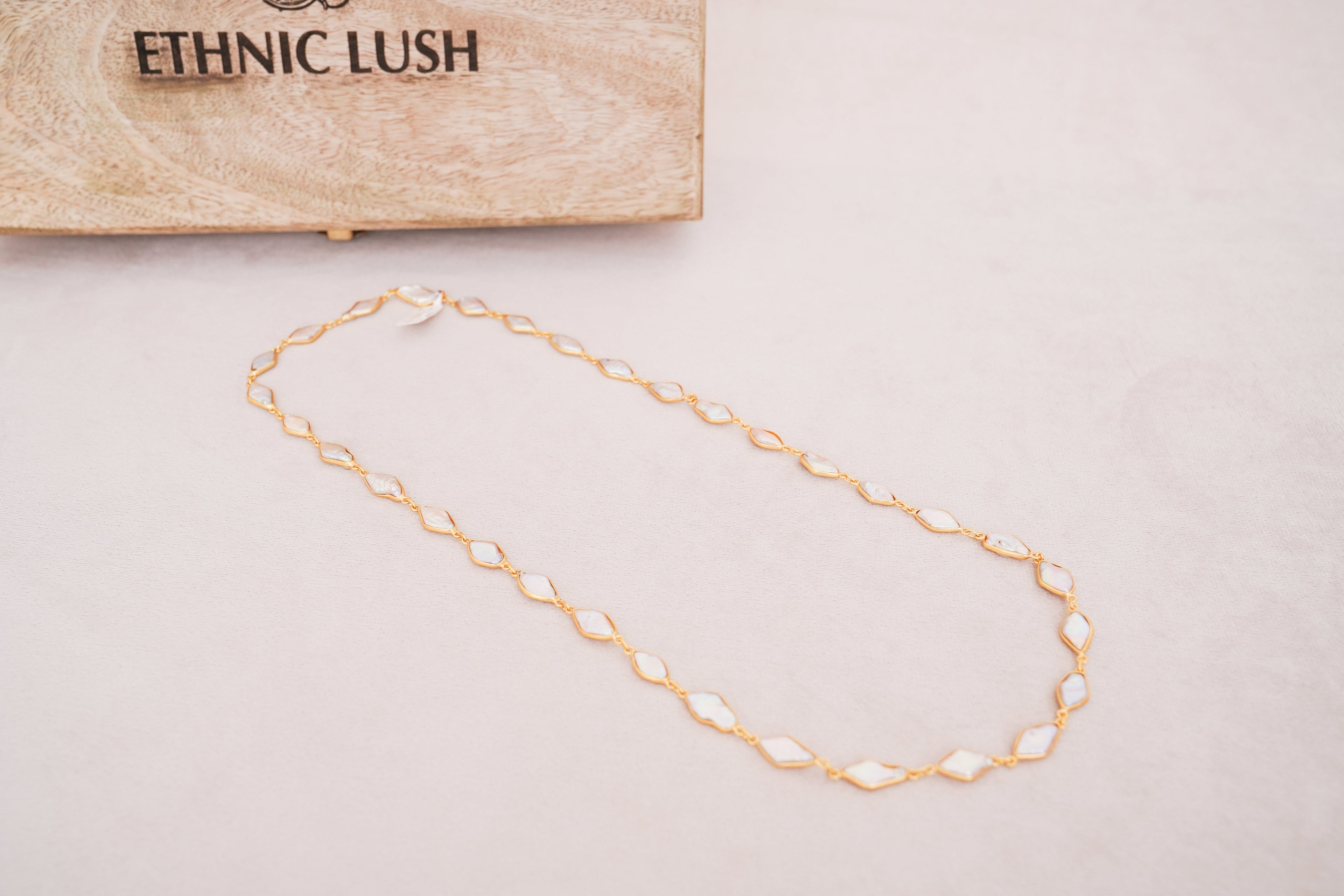 Pearl Radiance Long Necklace