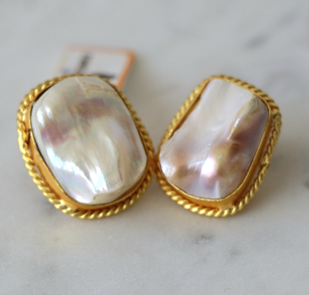 Pearl Radiance Statement Earrings
