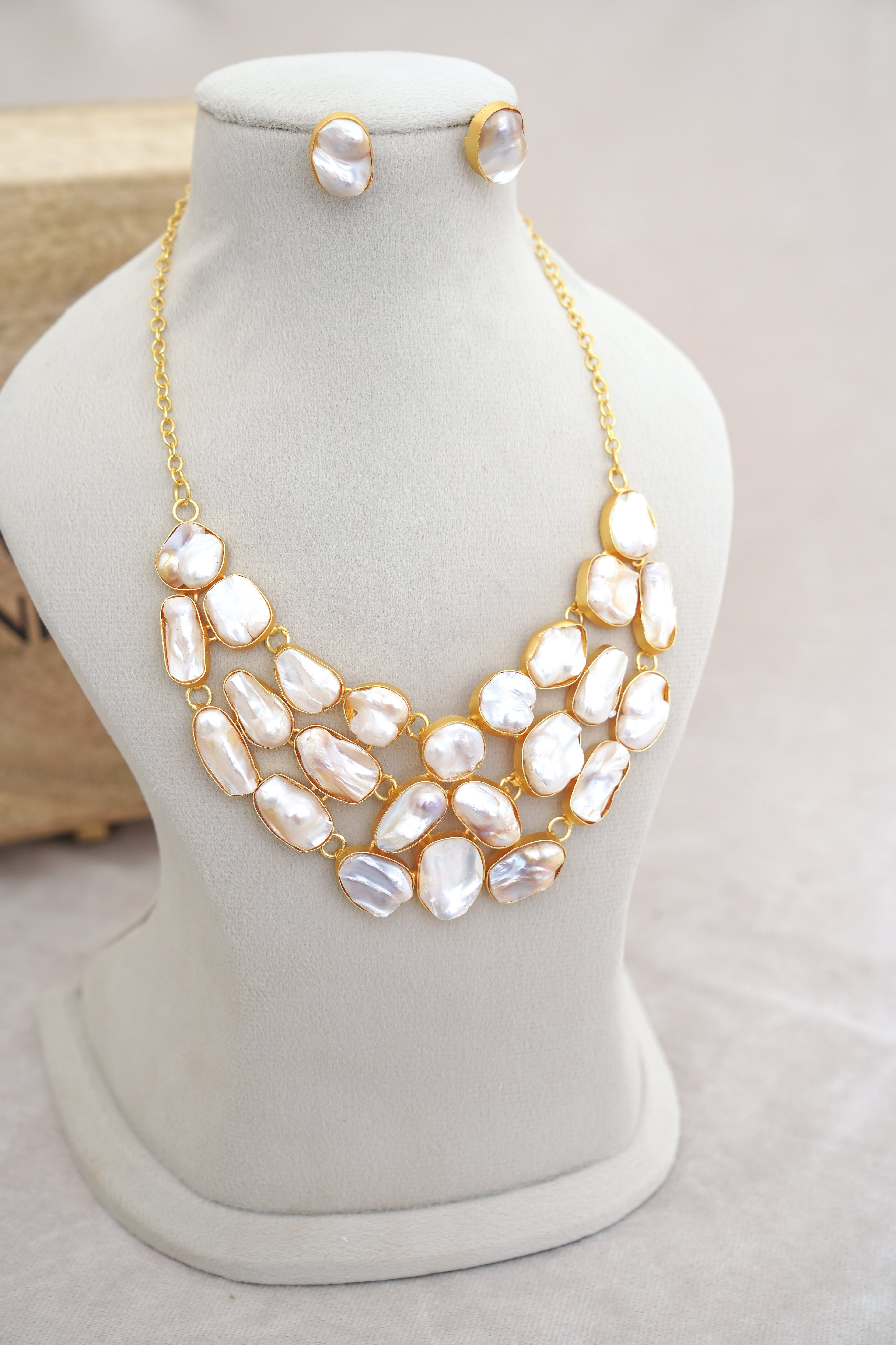 Pearl Reverie Statement Set