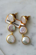 Pearl Reverie Triple Drop Earrings