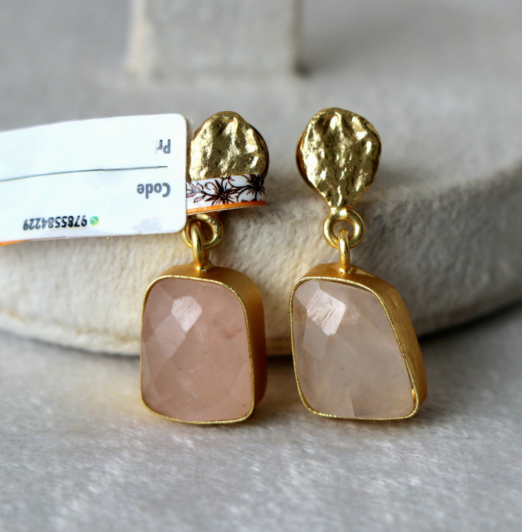 Pink Gemstone Reverie Earrings