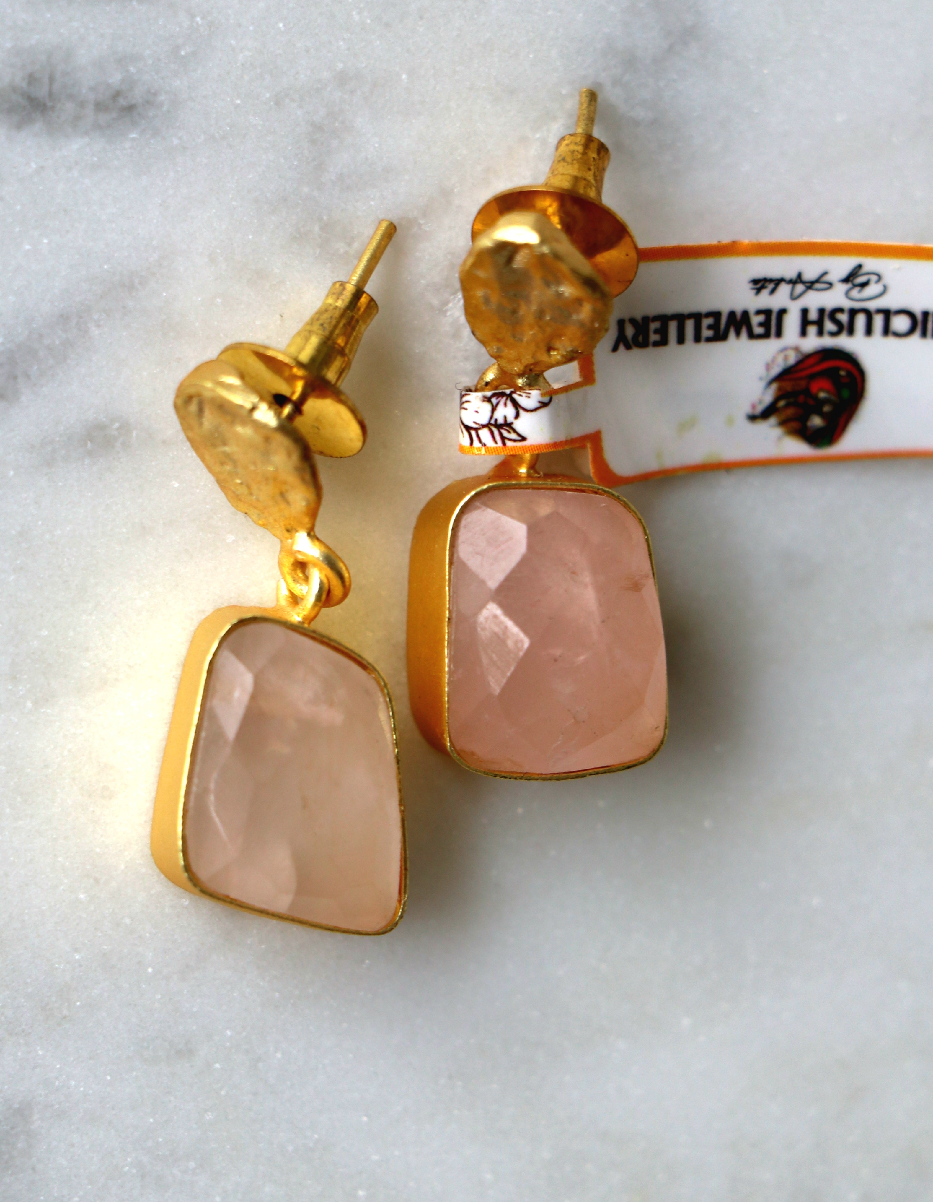 Pink Gemstone Reverie Earrings