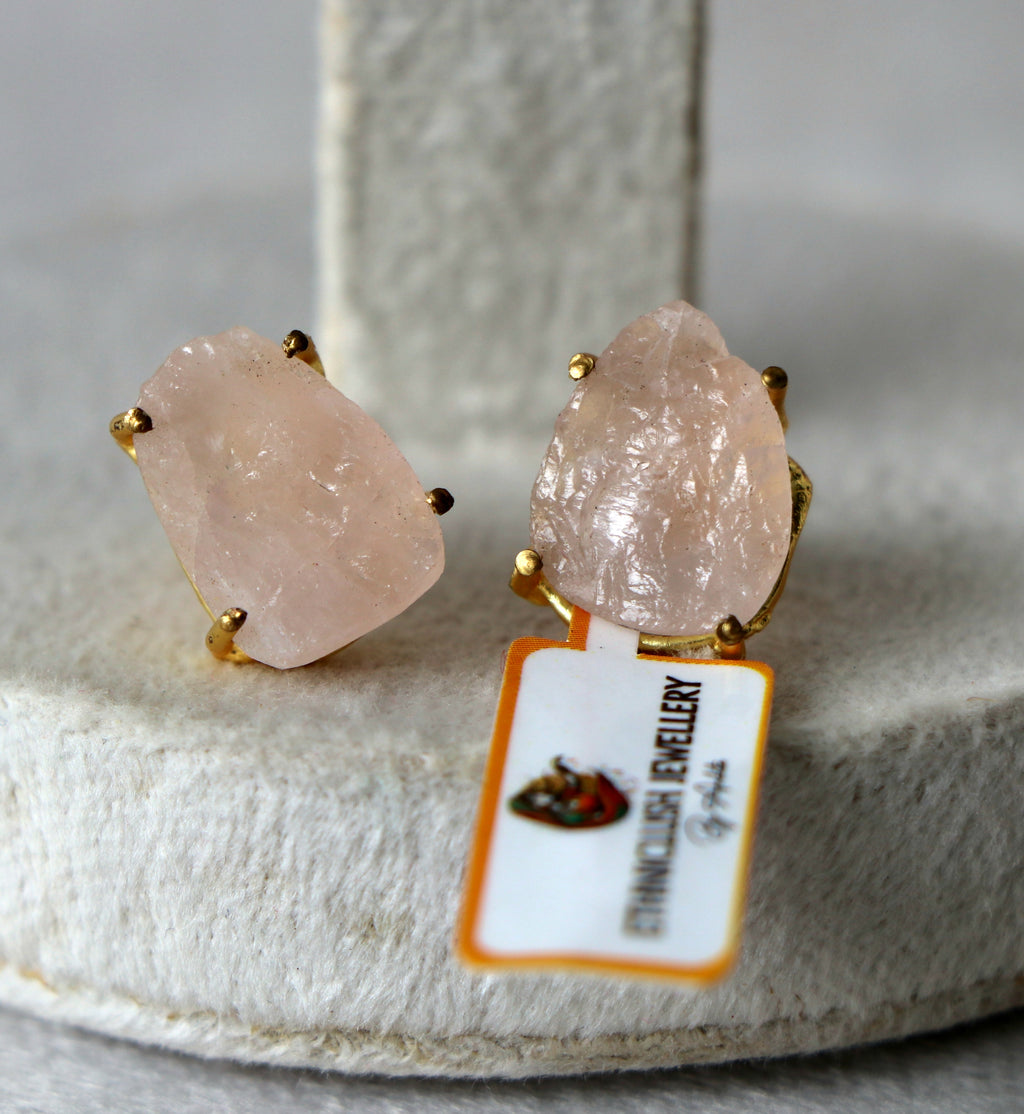 Pink Bloom Statement Earrings