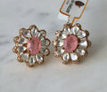 Pink Lotus Blossom Earrings