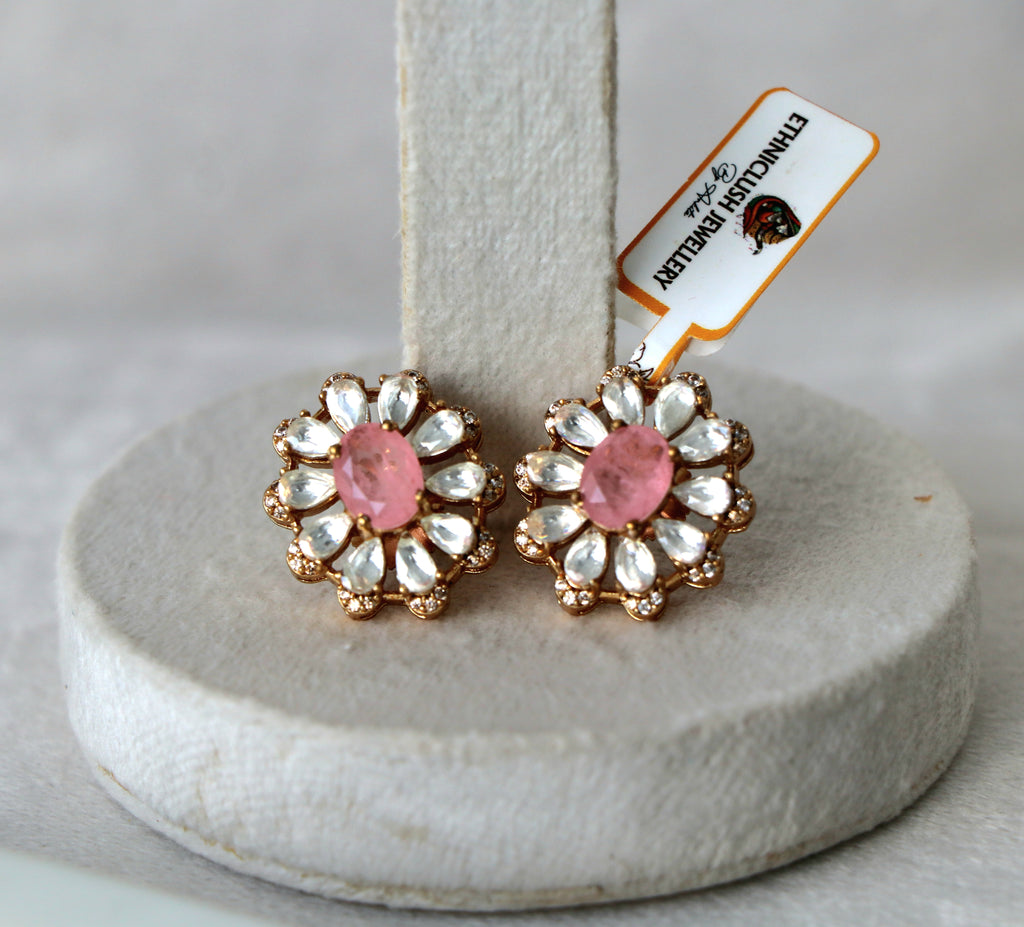 Pink Lotus Blossom Earrings
