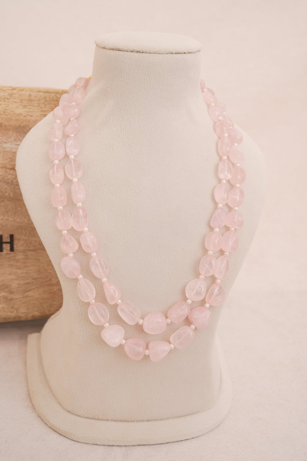 Rose Quartz Two layered Necklace