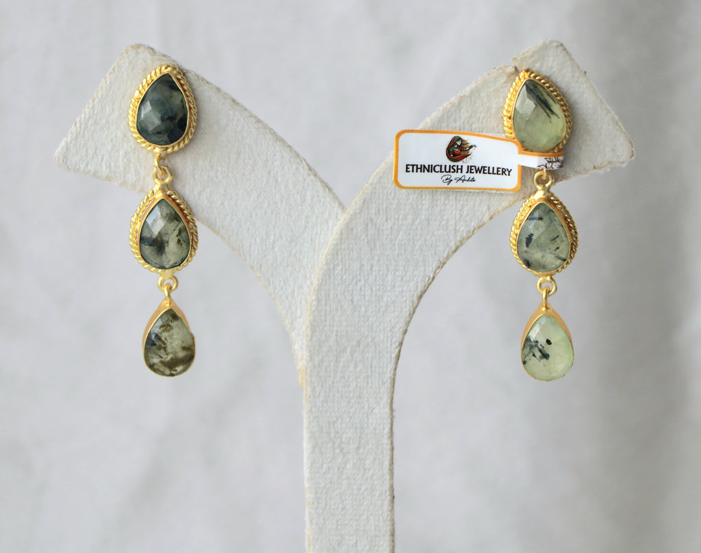 Prehnite Cascade Earrings
