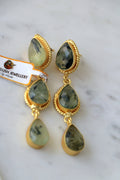 Prehnite Cascade Earrings