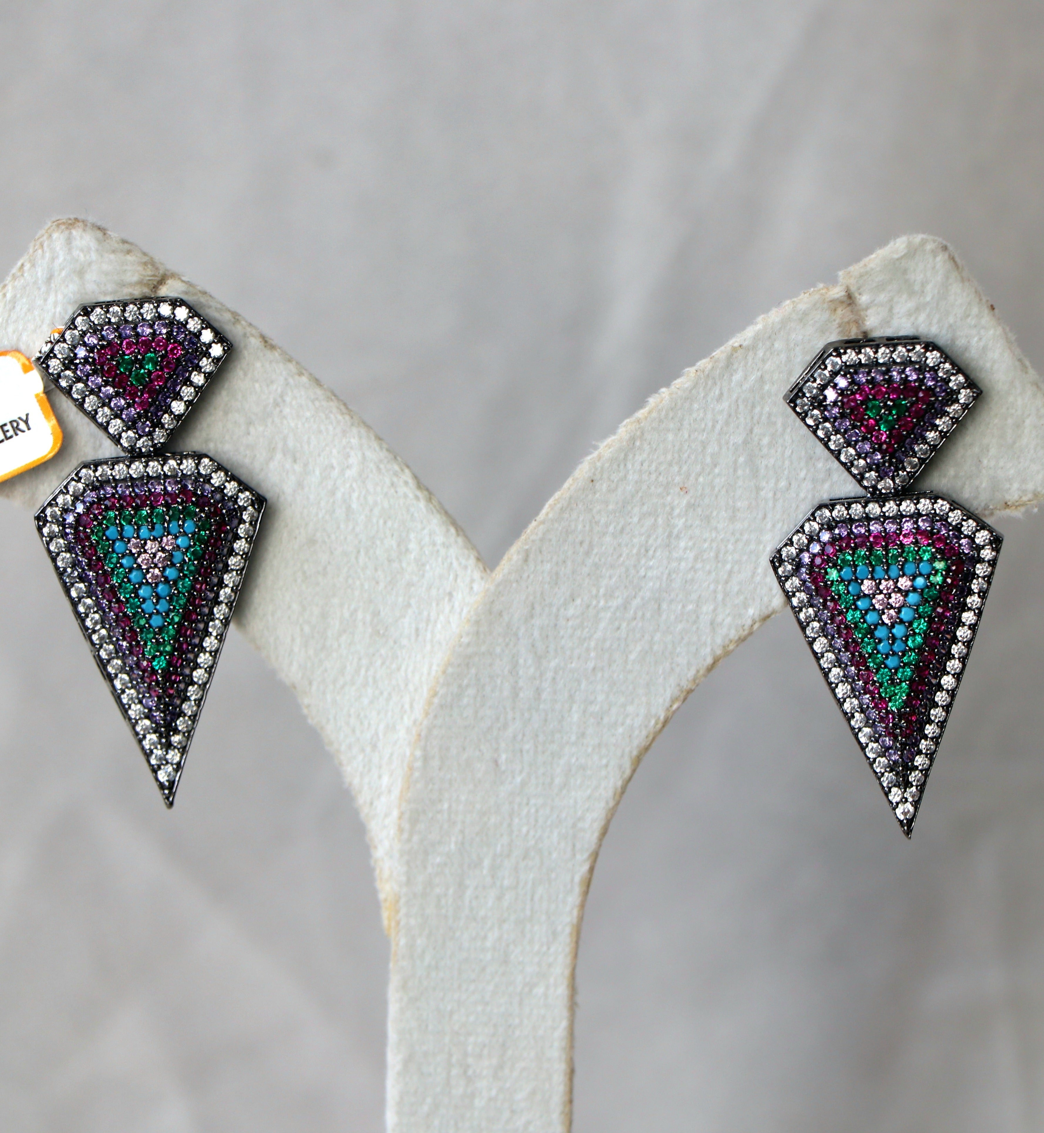 Prismatic Triad Statement Earrings