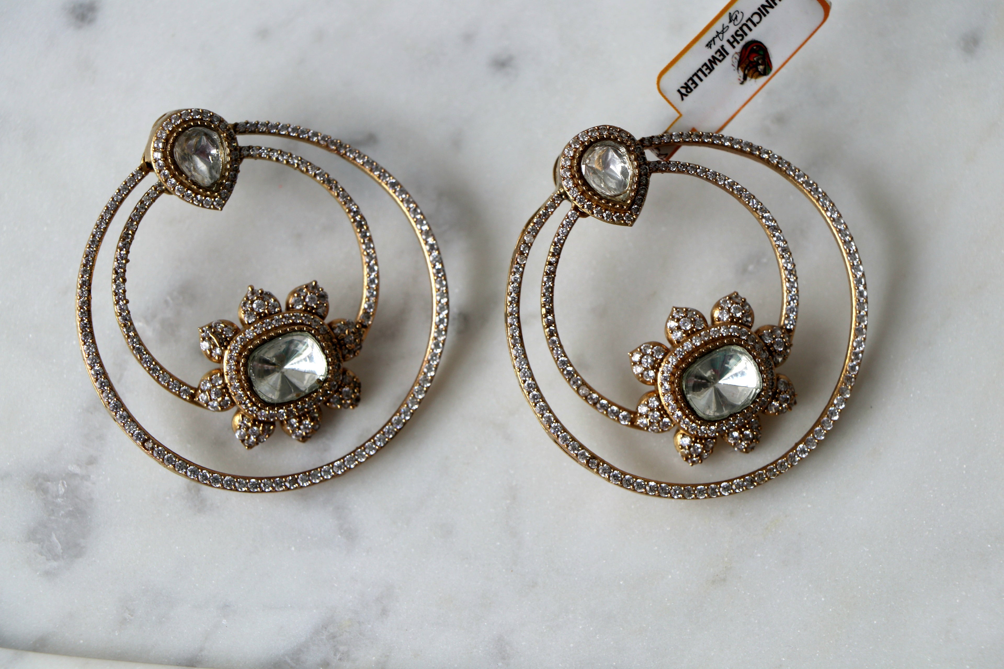 Radiant Bloom Hoop Earrings