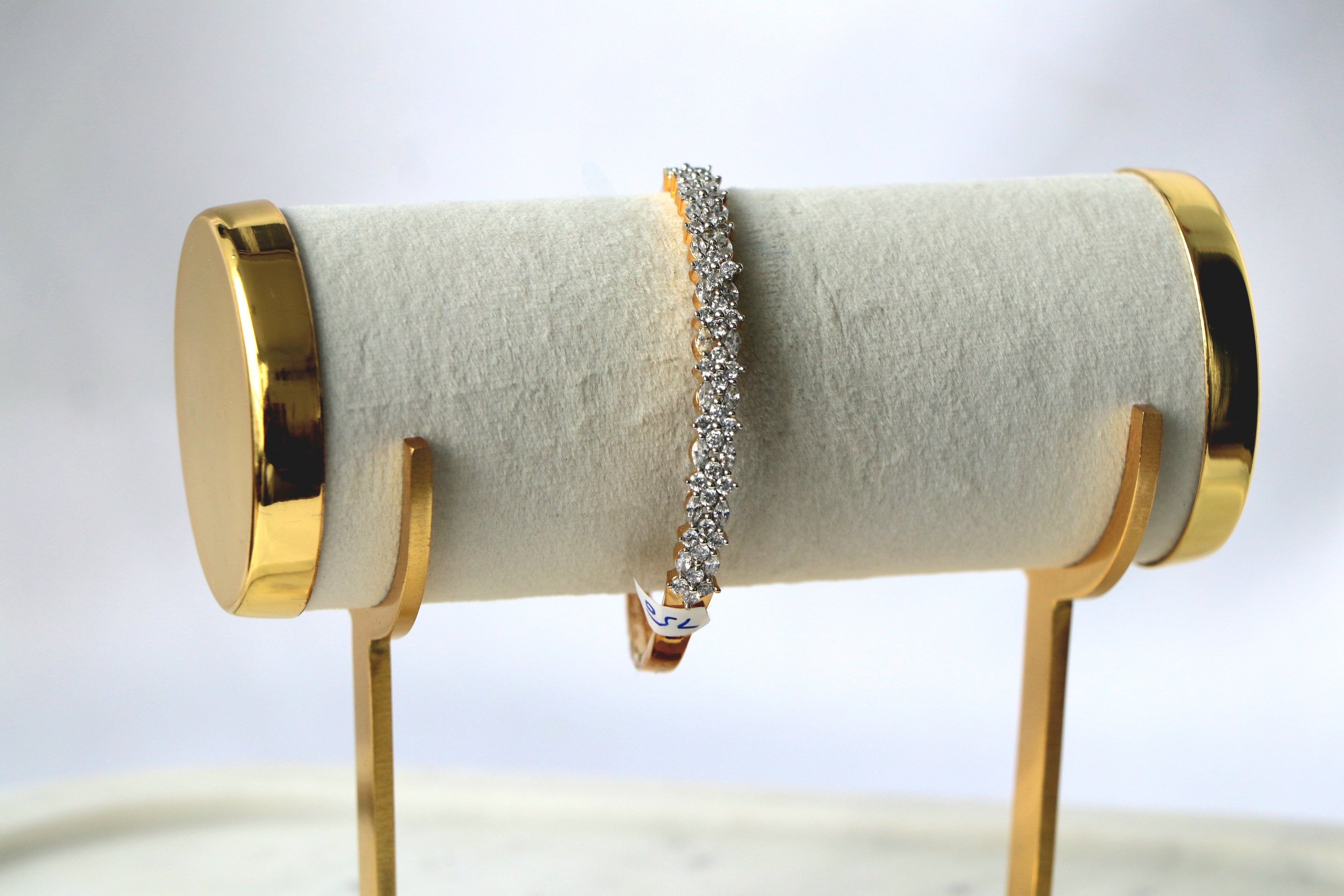 Radiant CZ Studded Openable Bangle Bracelet