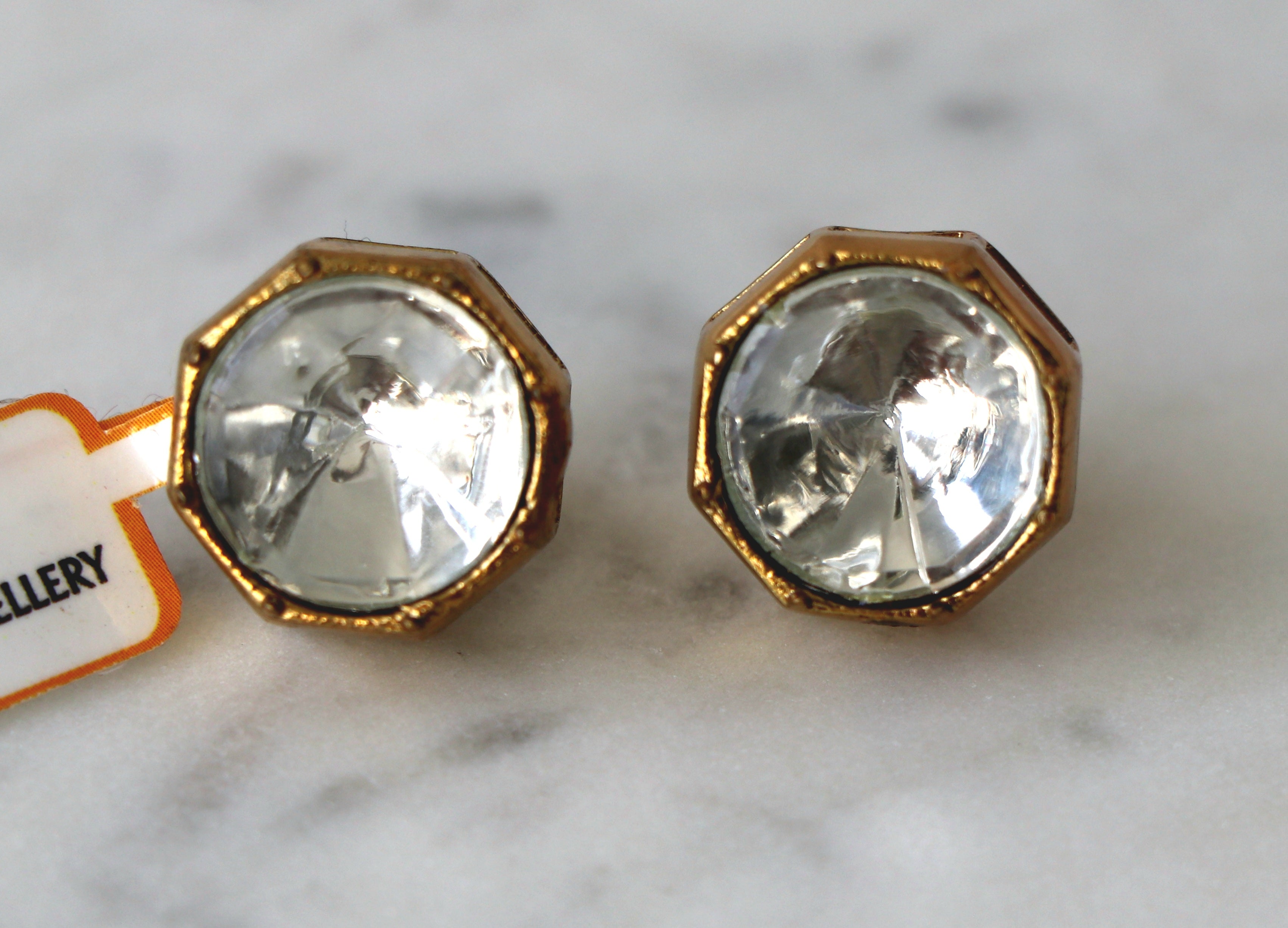 Radiant Octagon Moissanite Stud Earrings