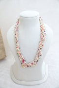 Rainbow Bloom Multi Strand Necklace