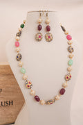 Regal Multi Gemstone Necklace Set