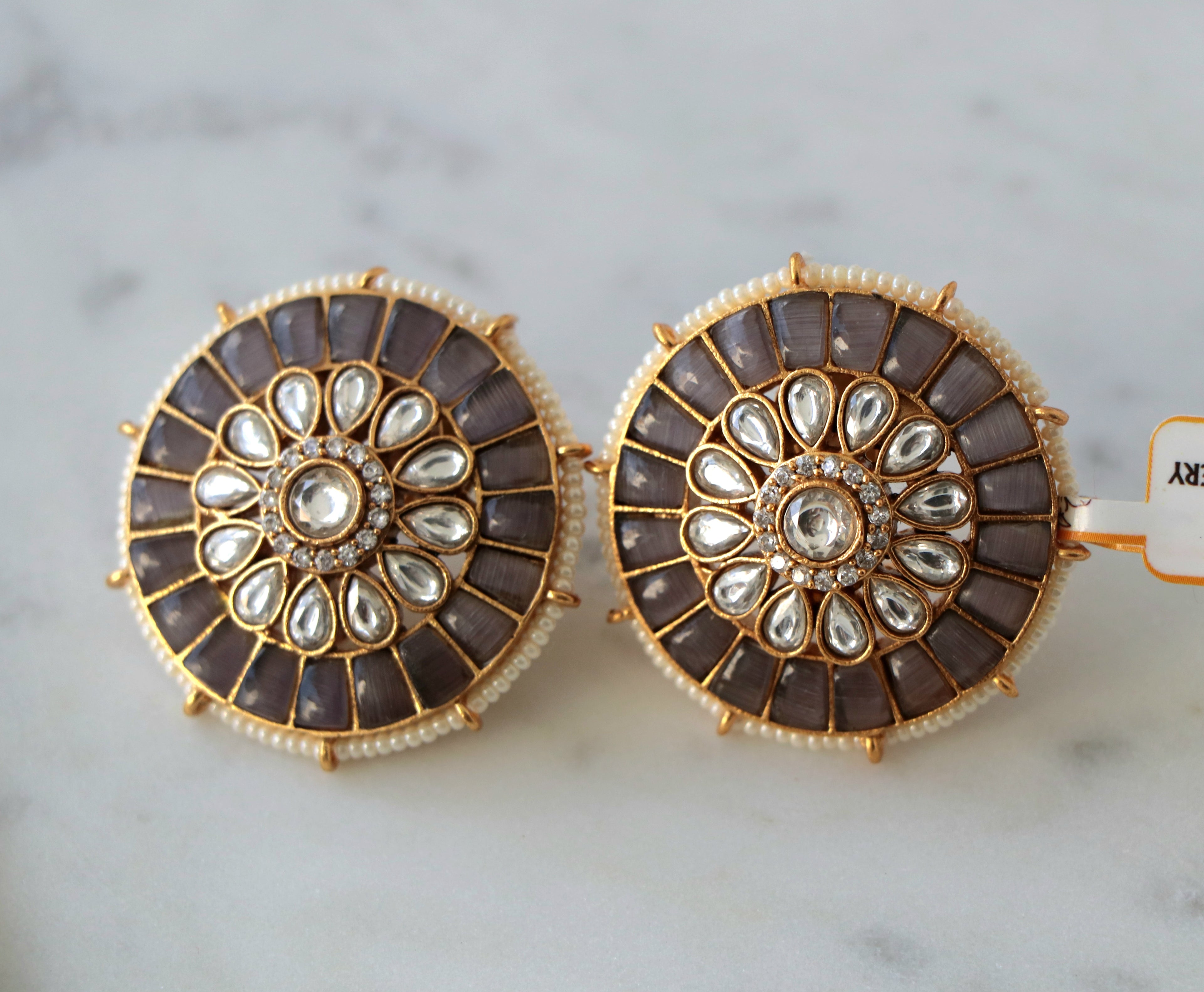 Regal Onyx Stud Earrings