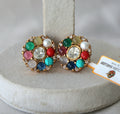 Regal Rainbow stone Earrings