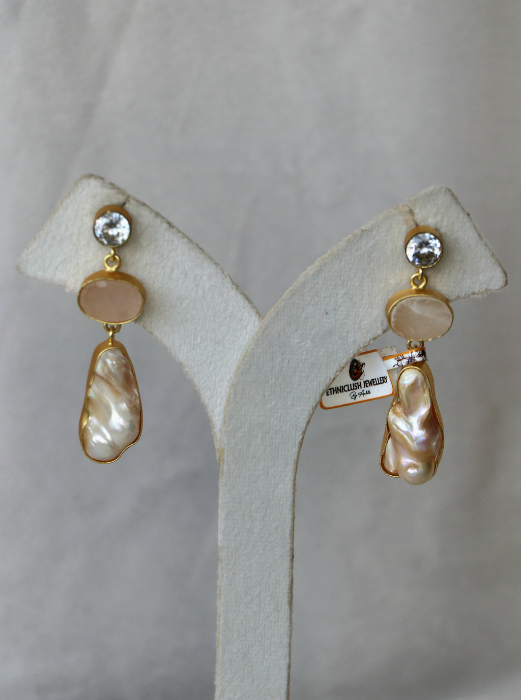 Baroque Pearl Cascade Earrings
