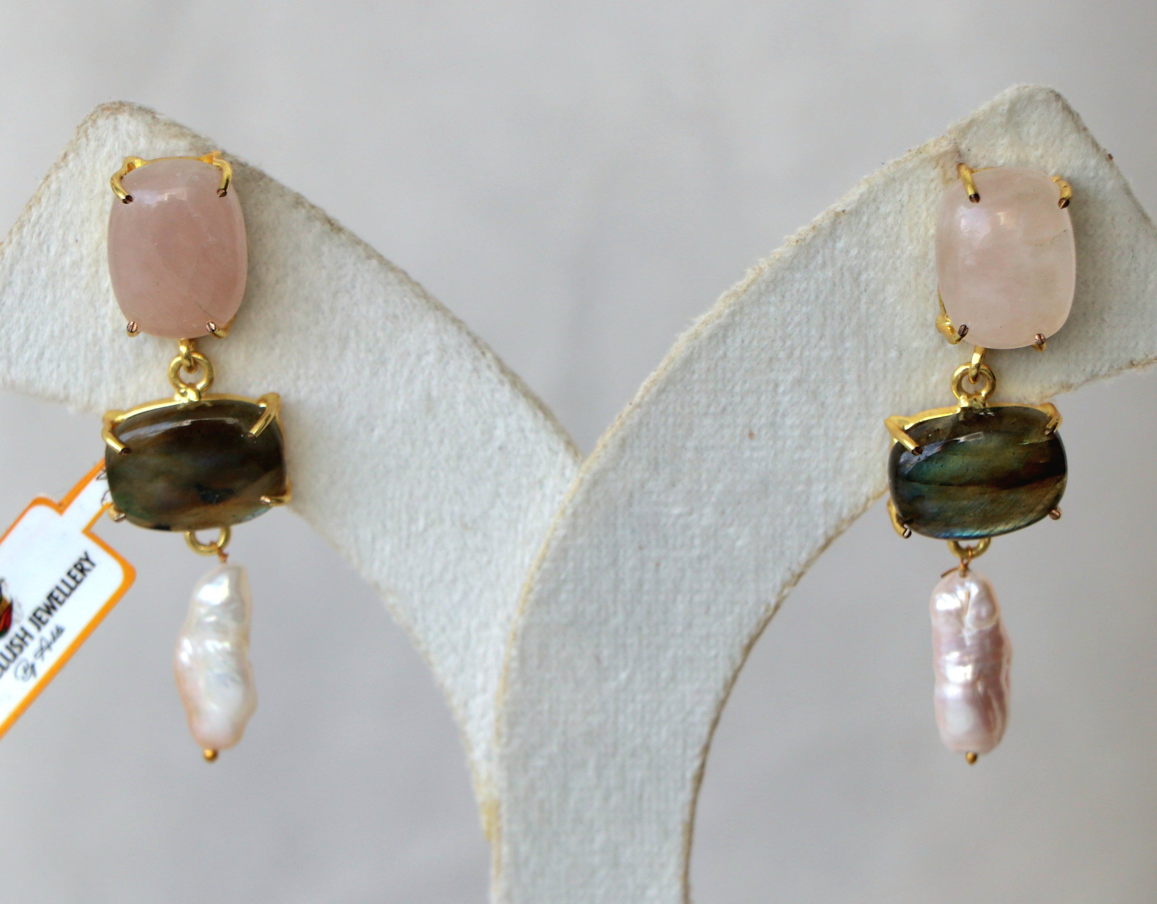 Gemstone Cascade Earrings
