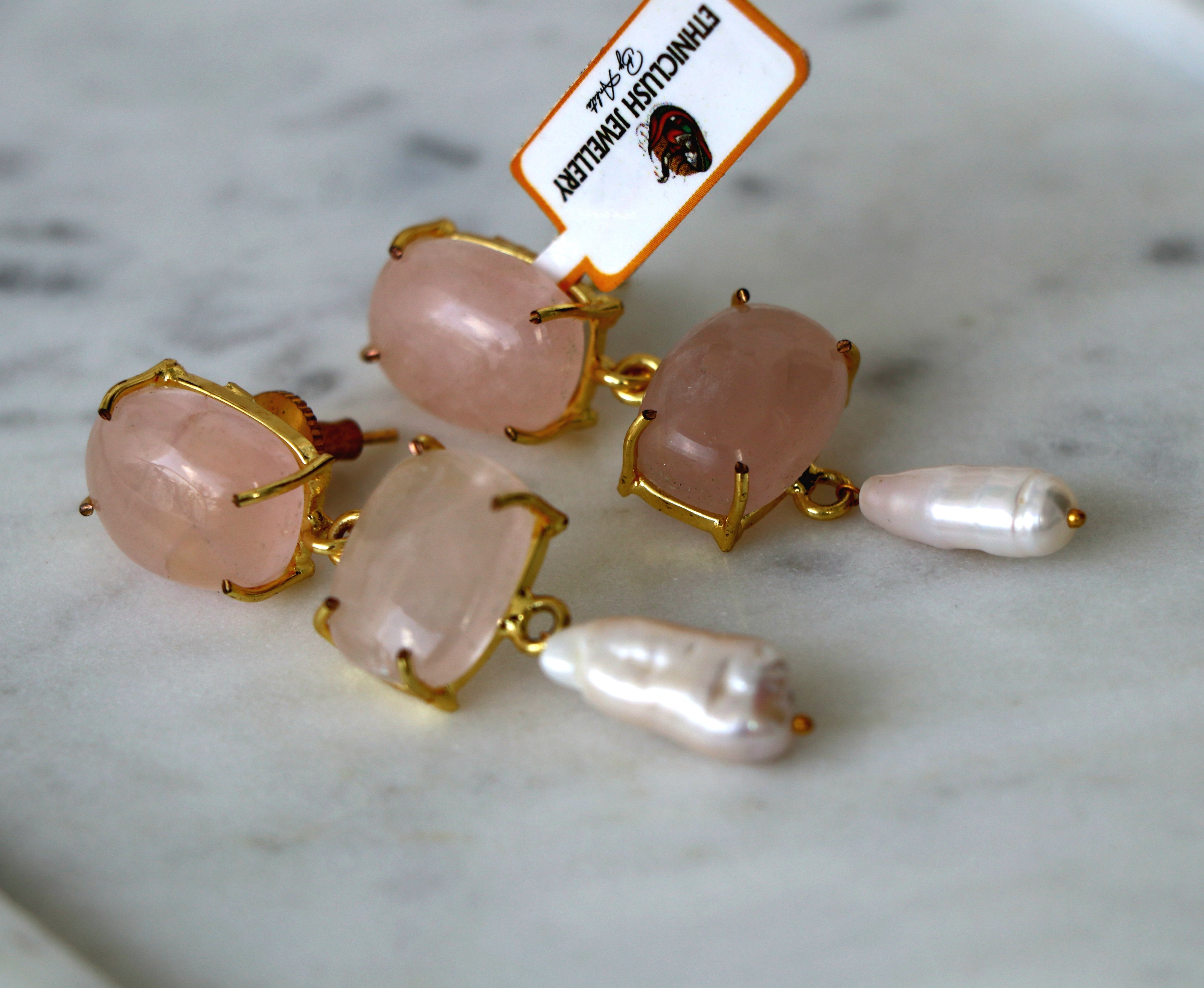 Gemstone Cascade Earrings
