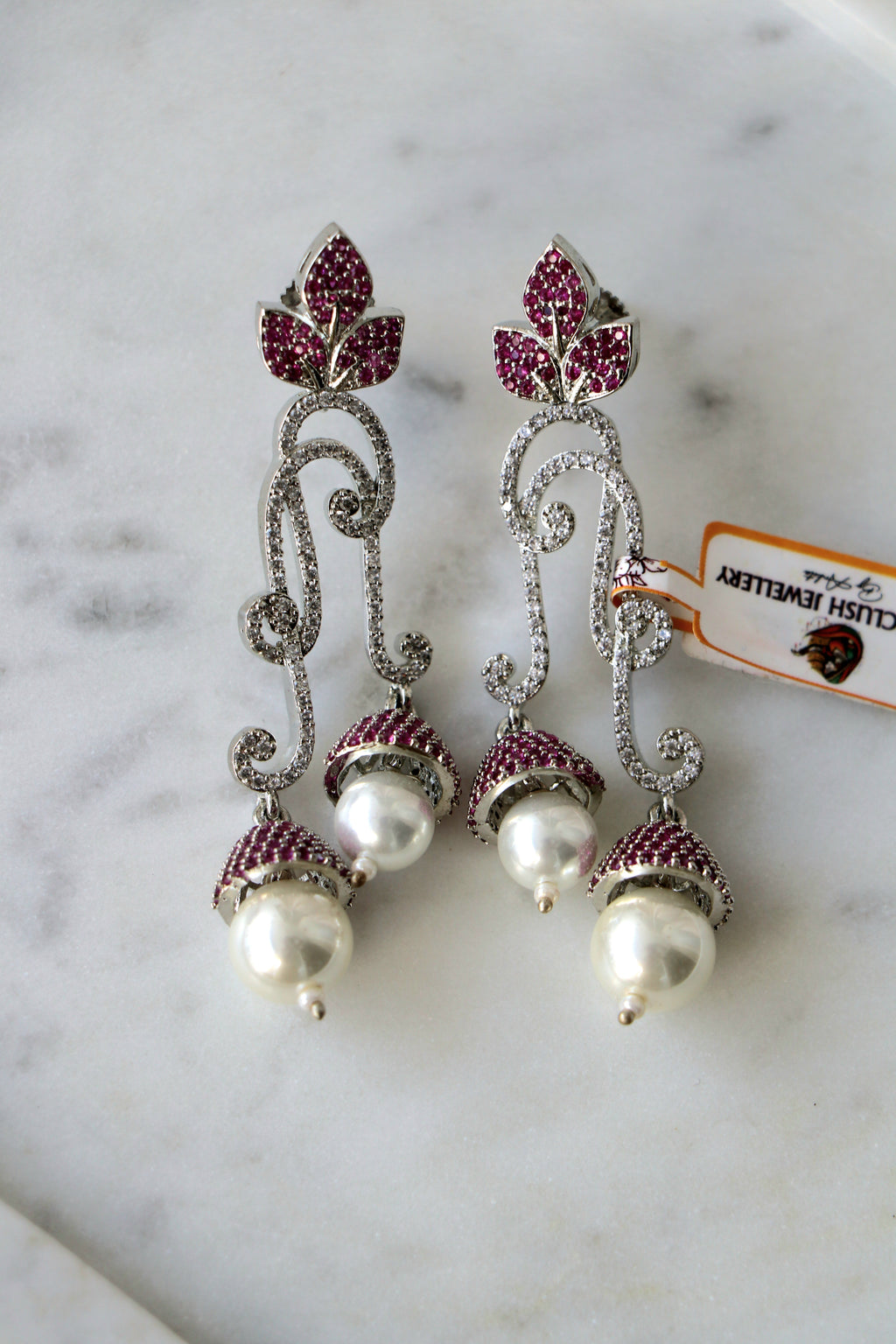 Ruby Bloom Bell Earrings